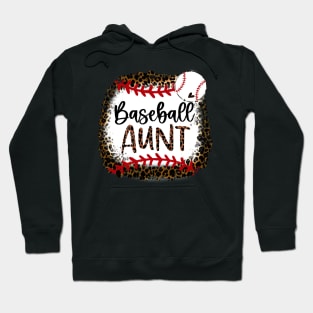 Baseball Aunt Leopard   Baseball Aunt Hoodie